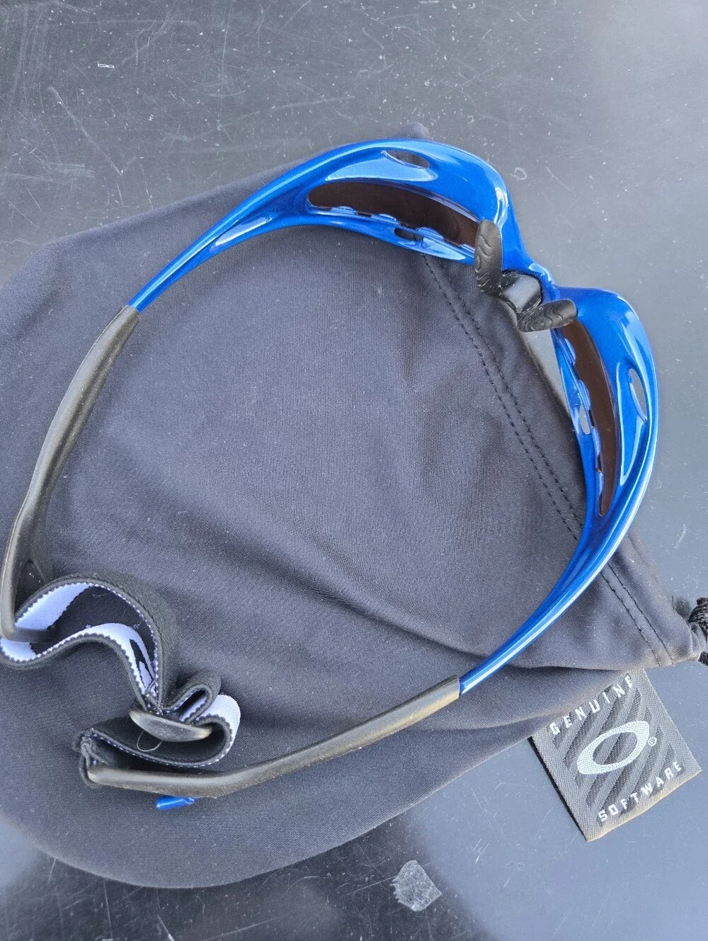 OAKLEY PRO RACING WATER ELECTRIC BLUE/IRIDIUM VENTED SUNGLASSES